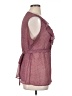 Apostrophe 100% Polyester Burgundy Sleeveless Blouse Size XL - photo 5