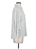 Modern Works Stripes White 3/4 Sleeve Button-Down Shirt Size M - photo 4