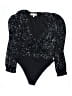 Adelyn Rae 100% Polyester Black Bodysuit Size L - photo 1