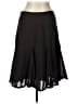 AKRIS 100% Wool Solid Black Brown Wool Skirt Size 12 - photo 1