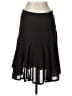 AKRIS 100% Wool Solid Black Brown Wool Skirt Size 12 - photo 2