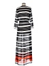 MICHAEL Michael Kors 100% Polyester Stripes Gray Casual Dress Size S - photo 2
