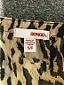 Bongo Animal Print Brown 3/4 Sleeve Blouse Size S - photo 7