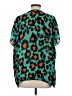 CAbi 100% Polyester Teal Short Sleeve Blouse Size XS - photo 2