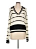 Venus 100% Acrylic Stripes Ivory Pullover Sweater Size L - photo 1