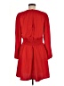 Express 100% Polyester Solid Red Casual Dress Size M - photo 2
