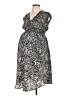 Soon 100% Polyester Animal Print Silver Cocktail Dress Size L - photo 1