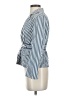 Coldwater Creek 100% Cotton Stripes Blue Blazer Size 4 (petite) - photo 5