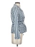 Coldwater Creek 100% Cotton Stripes Blue Blazer Size 4 (petite) - photo 4