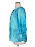 Avenue 100% Polyester Teal 3/4 Sleeve Blouse Size 14 Plus - photo 5