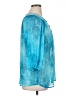 Avenue 100% Polyester Teal 3/4 Sleeve Blouse Size 14 Plus - photo 4