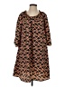 The Webster at Target 100% Polyester Print Brown Casual Dress Size S - photo 1