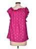 Figue Pink Short Sleeve Blouse Size L - photo 2