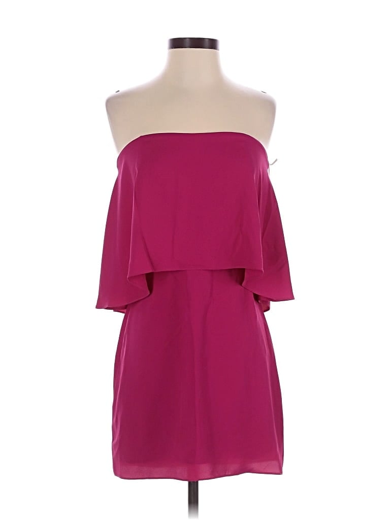 Pre-owned Amanda Uprichard Cocktail Dress In Burgundy