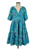 Lilly Pulitzer 100% Polyester Paisley Teal Casual Dress Size S - photo 1