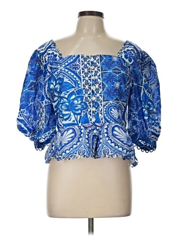 FARM Rio Short Sleeve Blouse (view 1)