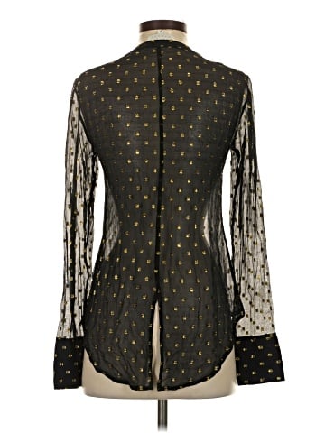 Madison Marcus Long Sleeve Silk Top (view 2)