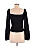 Spring & Mercer Black Long Sleeve Top Size M - photo 2