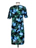 Ann Taylor 100% Polyester Print Blue Cocktail Dress Size 4 - photo 2
