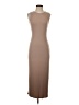 Unbranded Solid Tan Casual Dress Size S (estimated) - photo 1