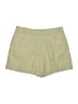 Zara Solid Green Khaki Shorts Size L - photo 2
