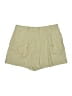 Zara Solid Green Khaki Shorts Size L - photo 1