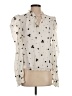 THML Stars Ivory Long Sleeve Blouse Size S - photo 1