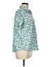 Basic Editions Floral Teal Short Sleeve Blouse Size M - photo 4