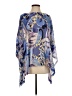 Chico's 100% Polyester Blue 3/4 Sleeve Blouse Size Sm - Med - photo 1