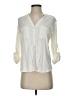 Zara 100% Viscose Ivory 3/4 Sleeve Blouse Size S - photo 1