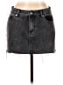Edikted 100% Cotton Gray Denim Skirt Size L - photo 1
