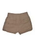 Cache 100% Tencel Solid Brown Tan Khaki Shorts Size 8 - photo 2