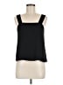 Kaari Blue Solid Black Sleeveless Blouse Size M - photo 1