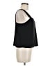Kaari Blue Solid Black Sleeveless Blouse Size M - photo 4