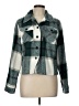 Unbranded 100% Polyester Plaid Green Jacket Size L - photo 1