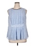 Elle 100% Polyester Blue Sleeveless Blouse Size XL - photo 1
