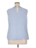 Elle 100% Polyester Blue Sleeveless Blouse Size XL - photo 2