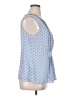 Elle 100% Polyester Blue Sleeveless Blouse Size XL - photo 4