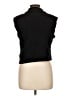 Lisa International Black Sleeveless Button-Down Shirt Size L - photo 2