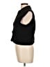 Lisa International Black Sleeveless Button-Down Shirt Size L - photo 5