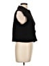 Lisa International Black Sleeveless Button-Down Shirt Size L - photo 4
