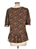 Pleione 100% Polyester Brown 3/4 Sleeve Blouse Size L - photo 2