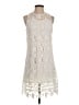 Francesca's 100% Polyester Ivory Cocktail Dress Size S - photo 1
