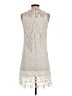 Francesca's 100% Polyester Ivory Cocktail Dress Size S - photo 2