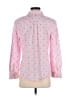 Talbots 100% Cotton Hearts Pink Long Sleeve Blouse Size M - photo 2