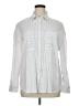 Modern Works Stripes White Long Sleeve Button-Down Shirt Size L - photo 1
