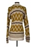 The Great. Chevron-herringbone Gold Pullover Sweater Size XS (0) - photo 2