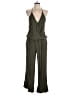 On The Road... 100% Rayon Solid Green Jumpsuit Size L - photo 1