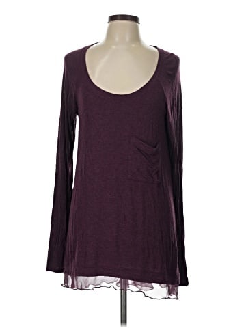 Bordeaux Long Sleeve Top (view 1)