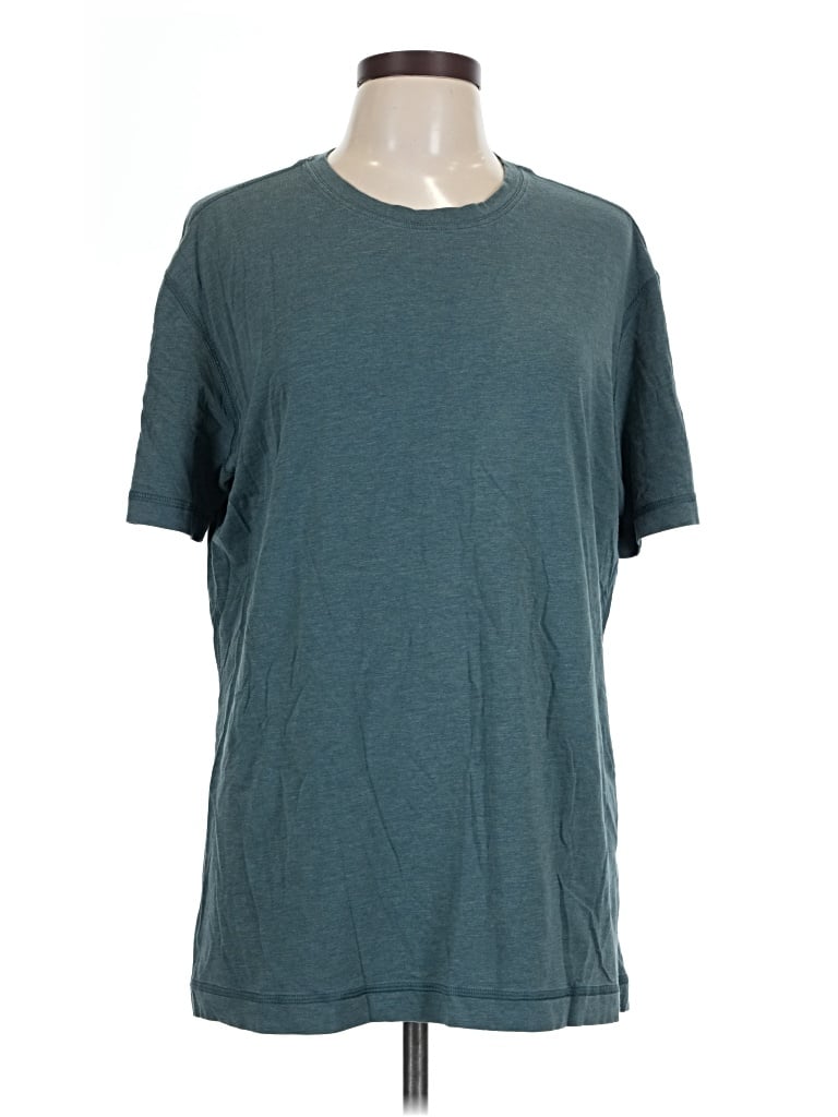Pre-owned Lululemon Athletica Short Sleeve T-shirt In Teal